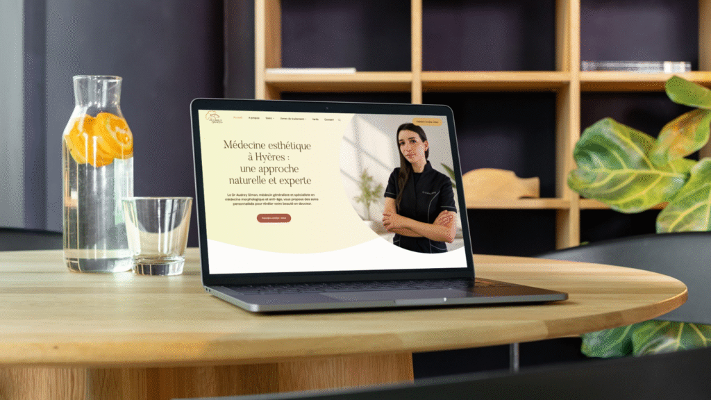 Un projet digital global pour le Docteur Audrey Simon : site web, image de marque, stratégie de communication et community management