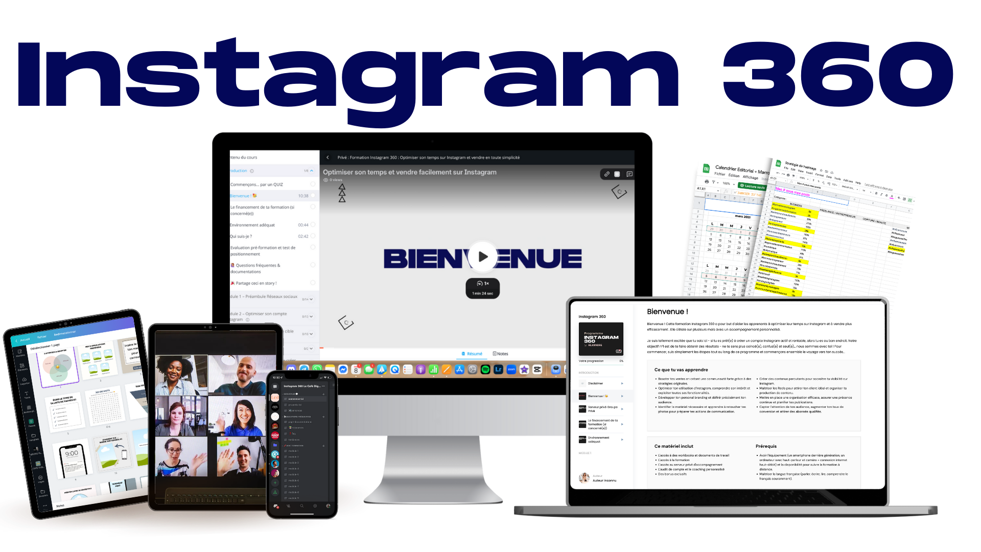 visuels promotion cours formation montage