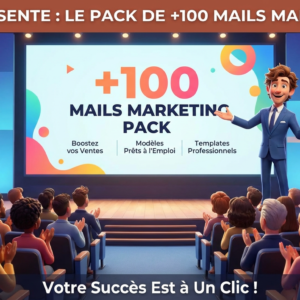 Pack +100 Mails Marketing – Prêts à l'emploi & 100% éditables
